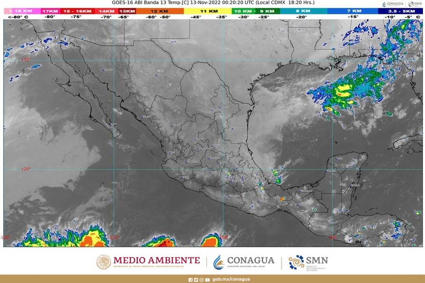 Pronóstico del clima para hoy domingo 13 de noviembre en Quintana Roo: cielo con nubes dispersas y parcialmente nublado por la tarde.