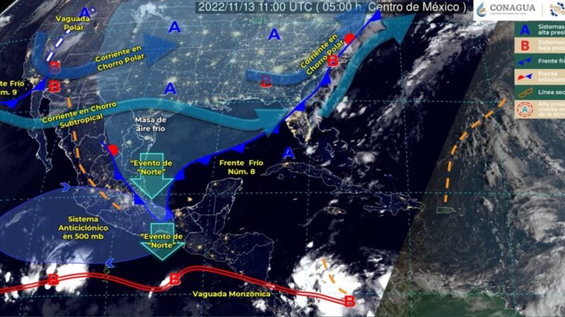 Pronóstico del clima para hoy domingo 13 de noviembre en Quintana Roo.