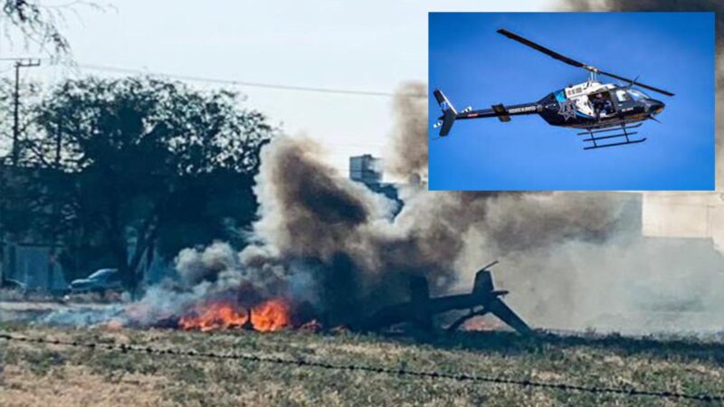 Desplome de helicóptero en Aguascalientes, culpa de aves: FGE