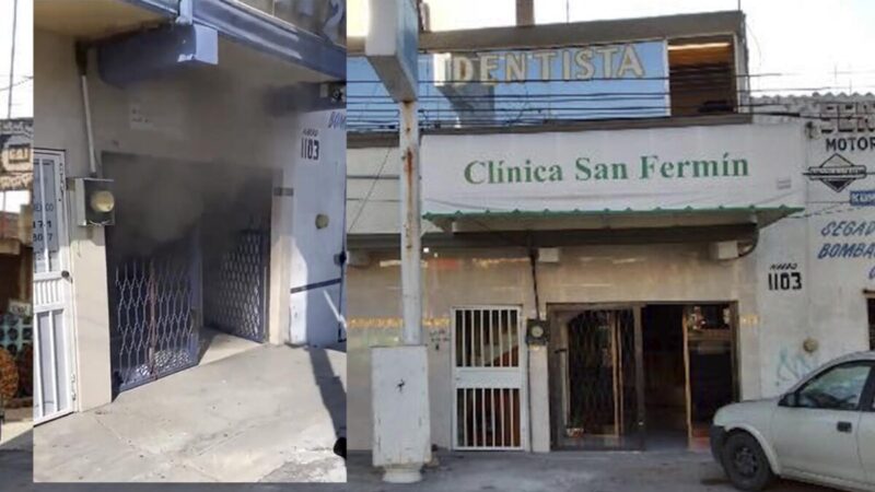 Comando armado quema clínica de salud en Guanajuato