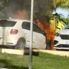 Se incendia automóvil en zona hotelera de Cancún
