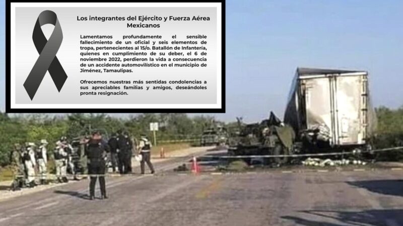 Accidente enluta al Ejército Mexicano, mueren 7 militares