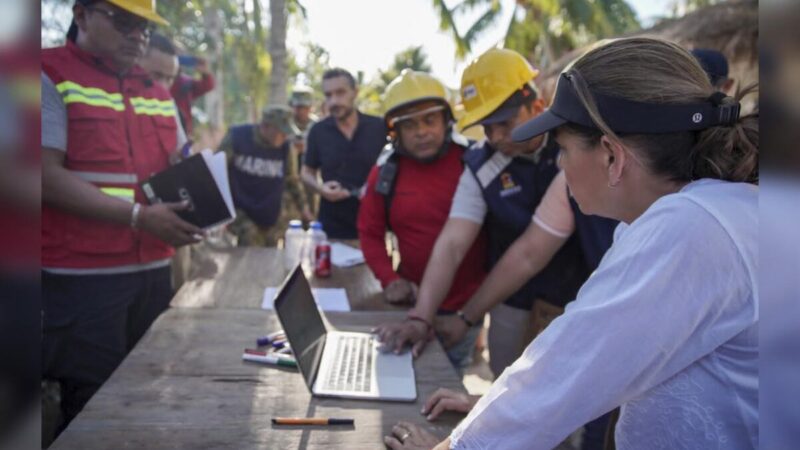 Mara Lezama atiende incendio en Holbox con saldo blanco