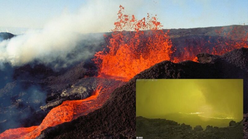 Revive el Mauna Loa, el volcán mas grande del mundo