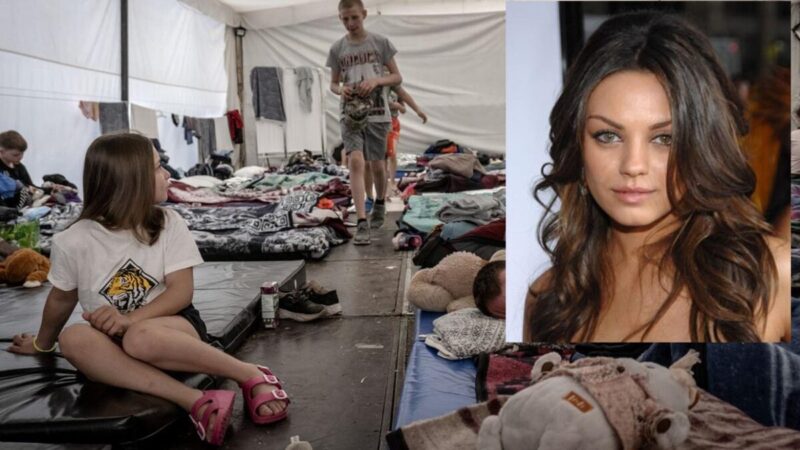 Mila Kunis reúne 37 MDD para ucranianos refugiados