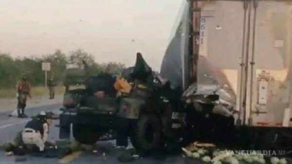 Fatídico choque de vehículo militar, fallecen 7 soldados