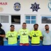 Detienen a grupo de narcotiradores en playa Xcalacoco de Playa del Carmen.