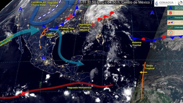 Pronóstico del clima para hoy viernes 11 de noviembre en Quintana Roo.