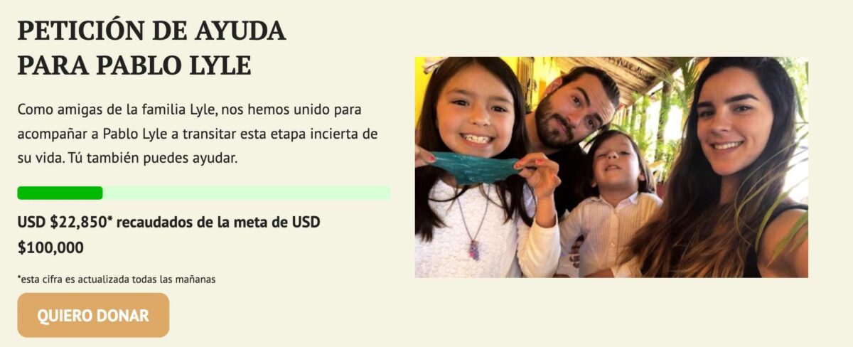 Piden dinero para apoyar a la familia de Pablo Lyle