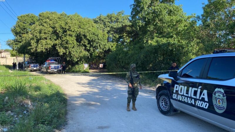 Hallan cuerpo embolsado en la Región 245 de Cancún (VIDEO).