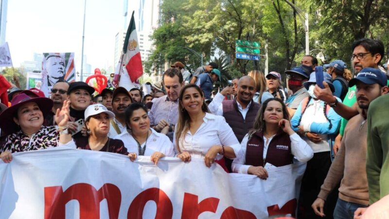 Con López Obrador sigue viva la llama de la esperanza: Marybel Villegas.