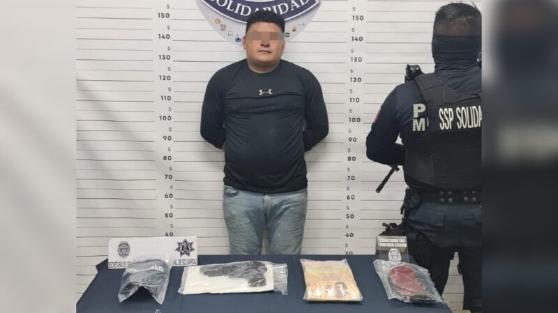 Con pistola de juguete asaltó comercio en Playa del Carmen; había logrado botín de $132 mil.