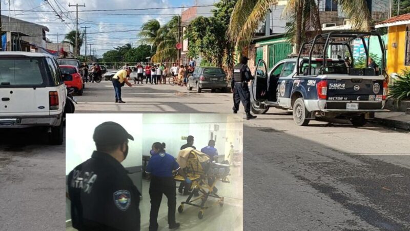 Lesionan a balazos a dos hombres en la SM 220 de Cancún