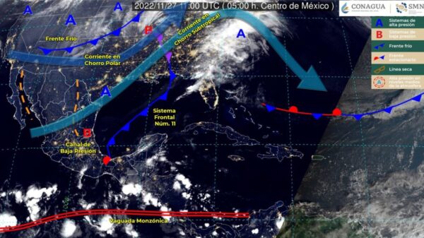 Pronóstico del clima para hoy domingo 27 de noviembre en Quintana Roo.