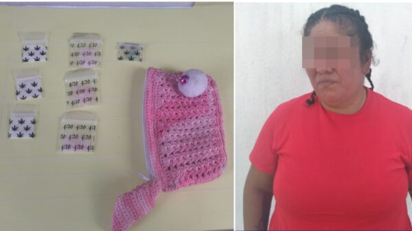 Detienen a mujer que intentó meter drogas al Cereso de Chetumal.