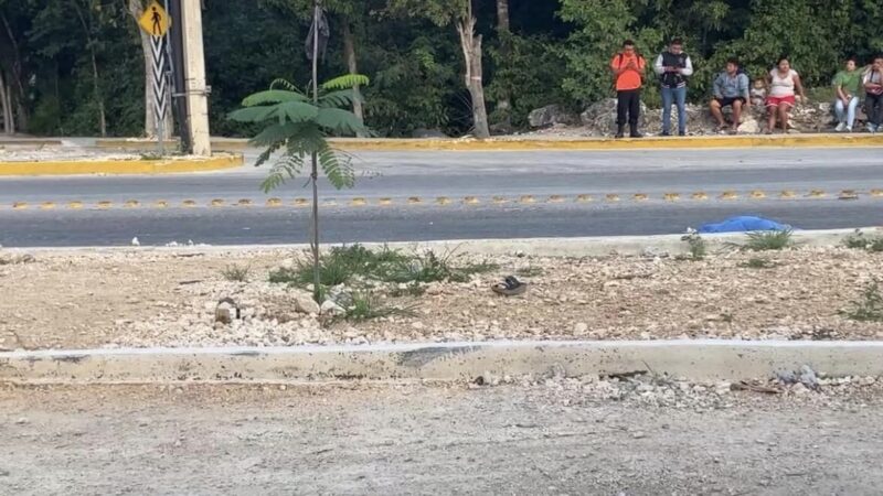 Chofer de camión Del Valle impacta a pareja en motocicleta y mata a una mujer (VIDEO).