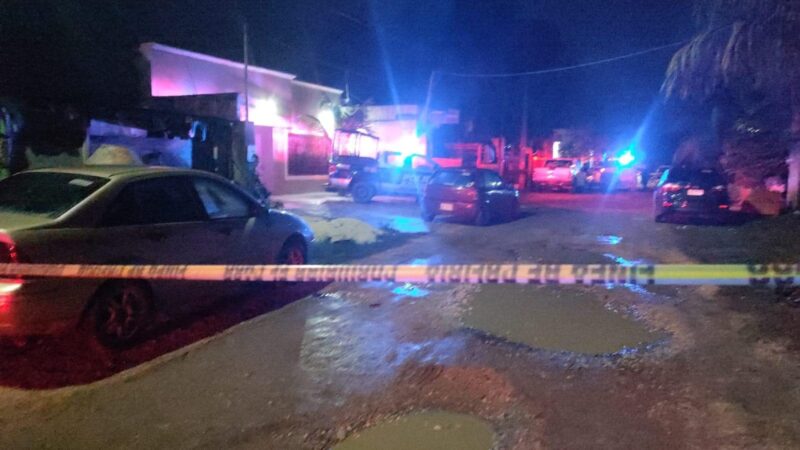 Fatal ataque armado en un salón de fiestas de la colonia El Milagro en Cancún.