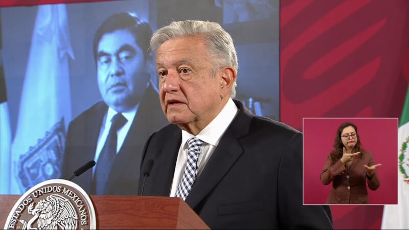 Lamenta AMLO muerte del gobernador Miguel Barbosa