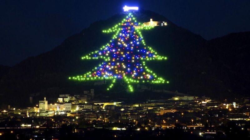 Italia rompe récord con el árbol navideño mas grande del mundo