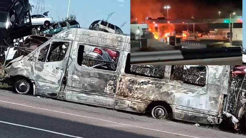 Roban a grupo de turistas en Zacatecas y queman su van