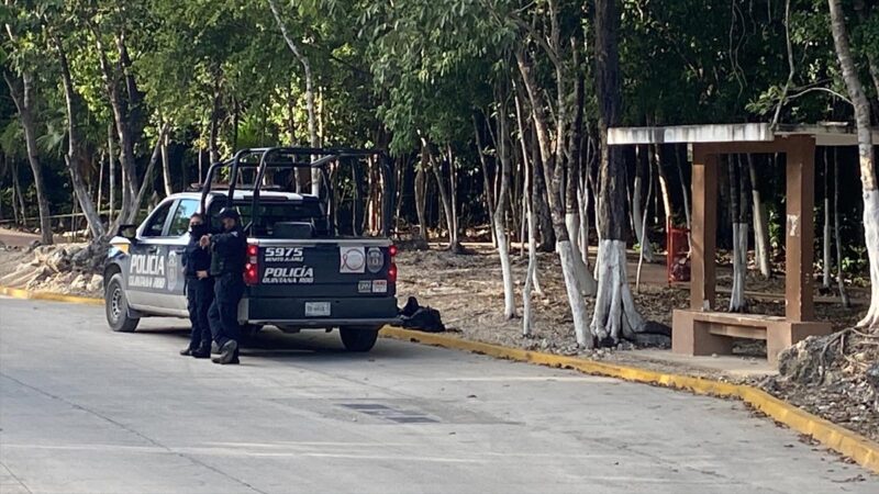 Encuentran bolsas con restos humanos en la SM 246 de Cancún