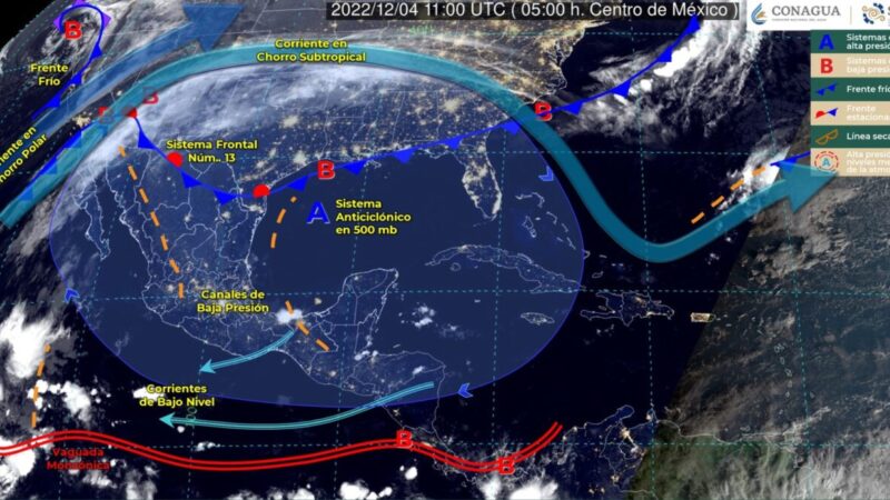 Pronóstico del clima para hoy domingo 4 de diciembre en Quintana Roo.