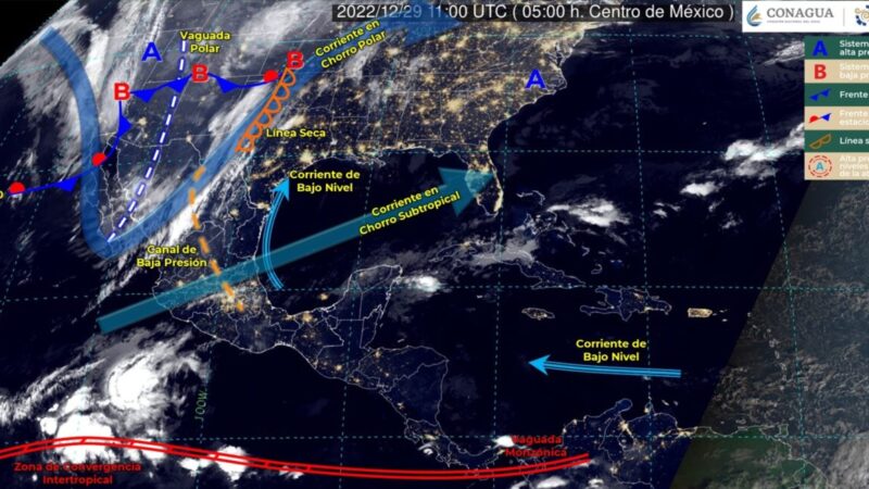 Pronóstico del clima para hoy jueves 29 de diciembre en Quintana Roo.