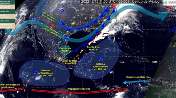Pronóstico del clima para hoy jueves 15 de diciembre en Quintana Roo.