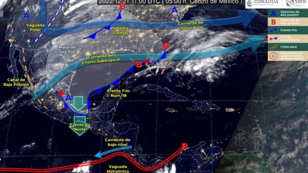 Pronóstico del clima para hoy miércoles 21 de diciembre en Quintana Roo.
