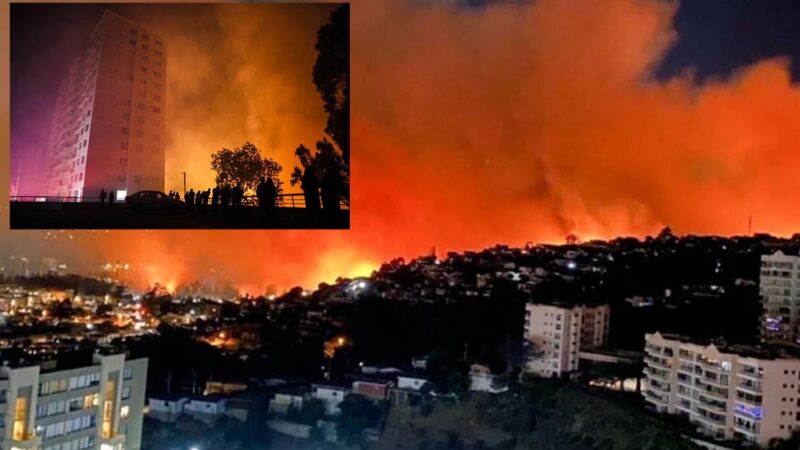 Incendio en Chile arrasa 400 casas y mata a dos personas 