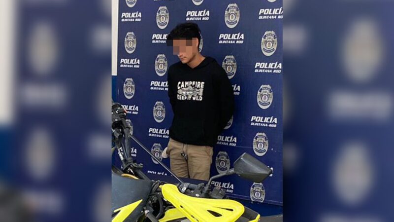 Detienen con droga a un sujeto en la colonia Caribe de Chetumal.