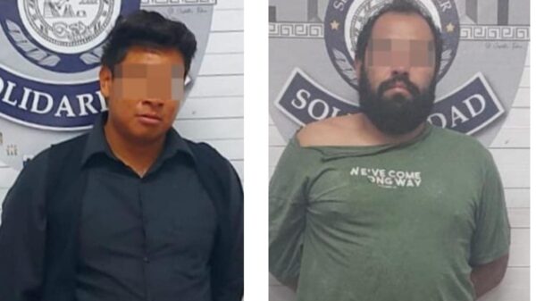 En Playa del Carmen detienen a dos sujetos por violencia familiar.
