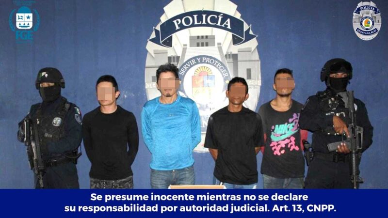 Detienen a seis sujetos con armas y drogas en diferentes zonas de Cancún