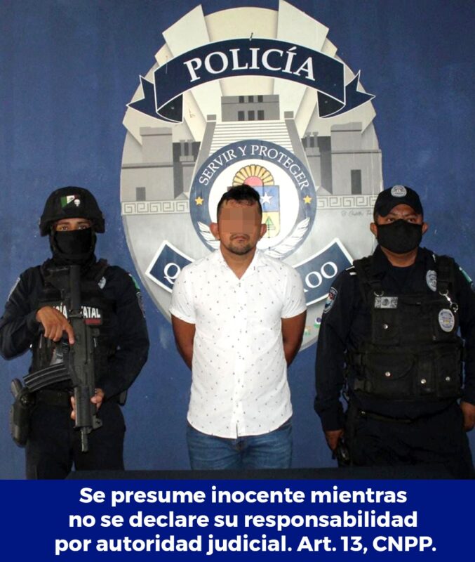 Detienen a seis sujetos con armas y drogas en diferentes zonas de Cancún