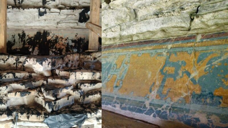 Queman murales de El Tajín, en Veracruz