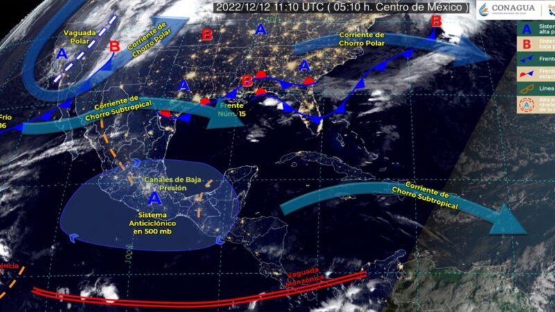 Pronóstico del clima para hoy lunes 12 de diciembre en Quintana Roo.