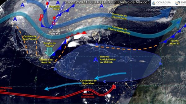 Pronóstico del clima para hoy martes 20 de diciembre en Quintana Roo.