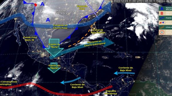 Pronóstico del clima para hoy viernes 23 de diciembre en Quintana Roo.
