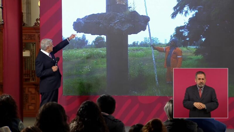 Terreno del NAIM se ha hundido 2.80 metros, evidencia AMLO