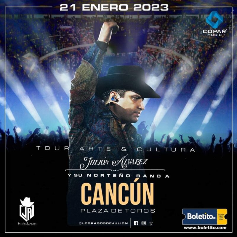 Julión Álvarez confirma concierto en Cancún
