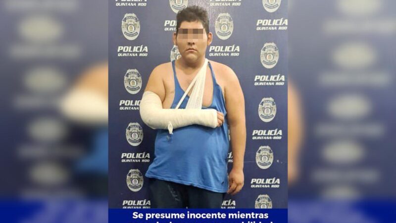 Detienen a presunto ladrón de comercios en Chetumal