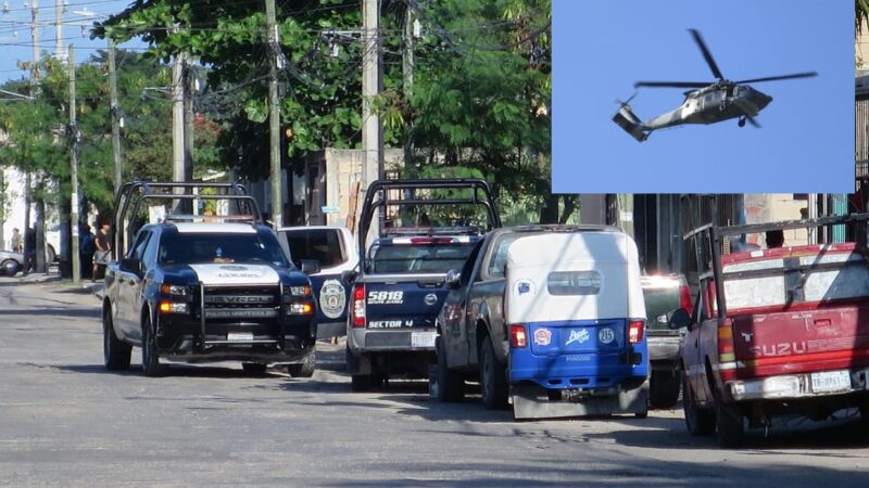Detienen a personas con armas largas en colonia de Cancún