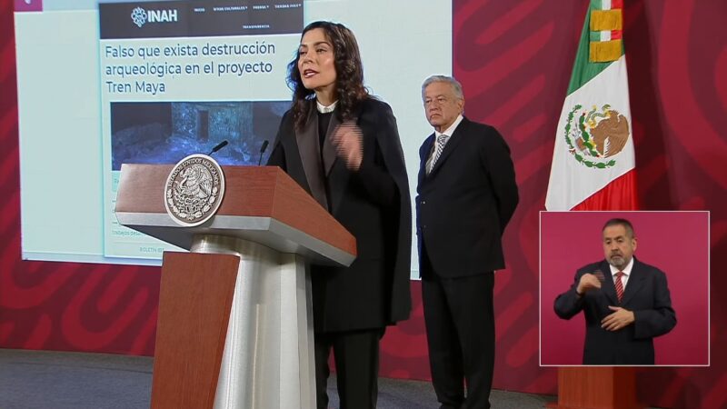 Falso que exista destrucción arqueológica por Tren Maya
