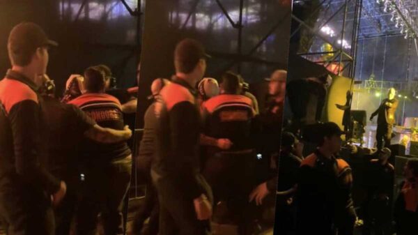 VIDEO: Integrante de Slipknot es confundido con un fan y seguridad lo detiene en pleno concierto