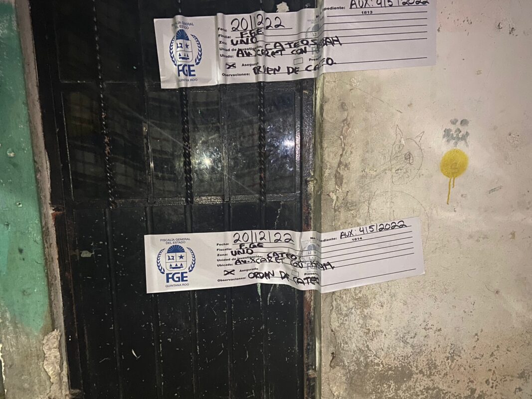 Catean presunto punto de narcomenudeo en Supermanzana 228 de Cancún; el domicilio fue asegurado así como el taxi 638.