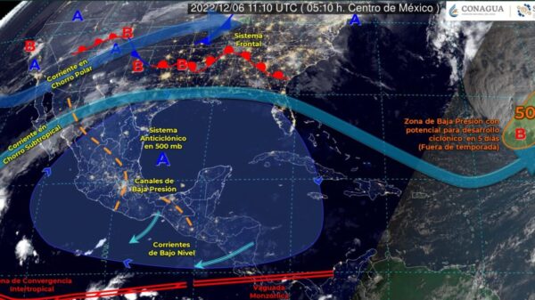 Pronóstico del clima para hoy martes 6 de diciembre en Quintana Roo.