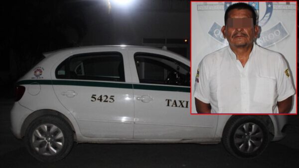 Detienen a taxista de Cancún armado y con droga.