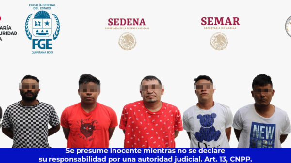 Detienen a narcocélula en la Supermanzana 55 de Cancún.