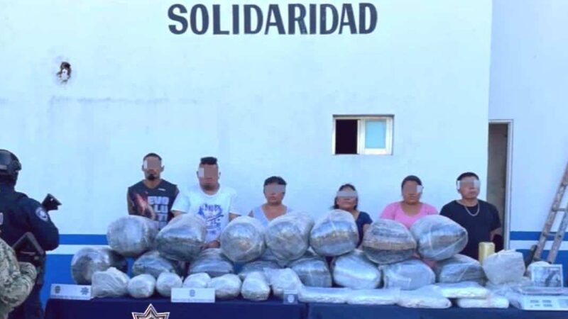 Desmantelan a narcobanda en Las Torres de Playa del Carmen.