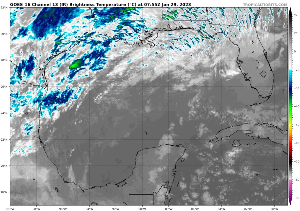 Pronóstico del clima para hoy domingo 29 de enero en Quintana Roo; Cielo medio nublado con lluvias aisladas en la Península.